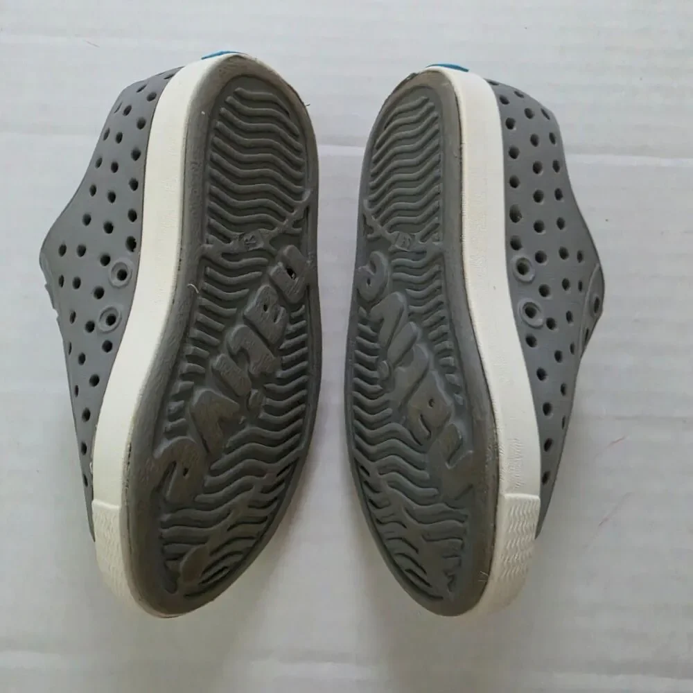 Native Jefferson Slip On Kids Water Shoes Gray  Size C6 Lightweight Comfortable